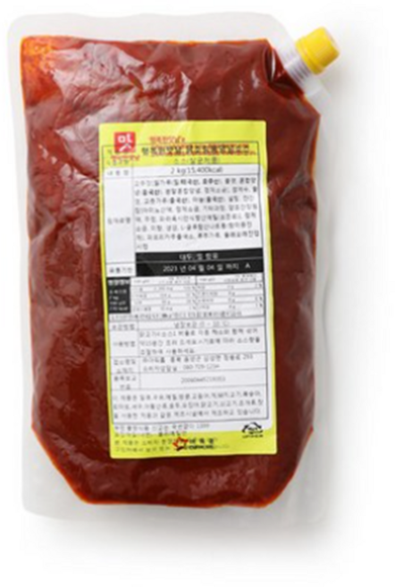 아워홈 행복한맛남 닭조림용 양념소스, 2kg, 2개