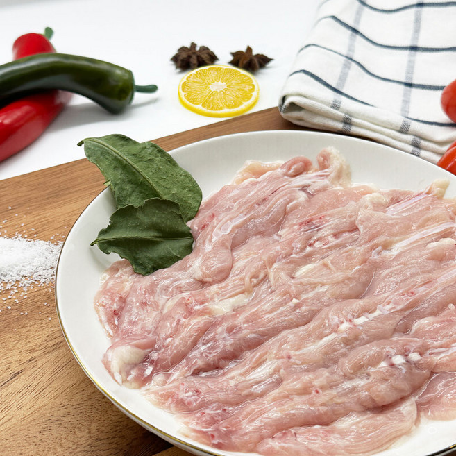 [컴닭] 식탁물가안정가 100% 국내산 닭특수부위 뼈없는 닭목살 냉동 1kg, 7개