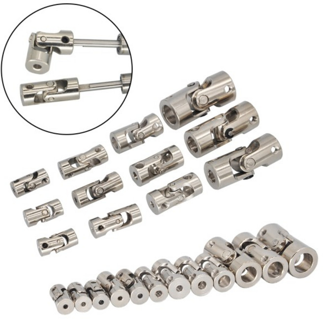 RC 보트 자동차 금속 범용 조인트 커플러 스티어링 러더 모터 샤프트 카단 2/2.3mm, 22 8mm to 10mm