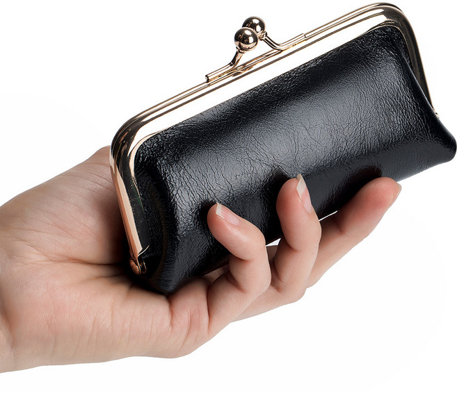 YUYIMI가죽 똑딱이 립스틱파우치 미니동전 지갑파우치