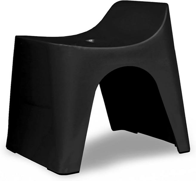 휴바스 일본 높은 욕실의자, 블랙