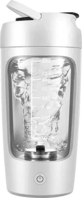 유아이 충전식 3세대 오토쉐이커 텀블러 650ml, 화이트 - 쿠팡