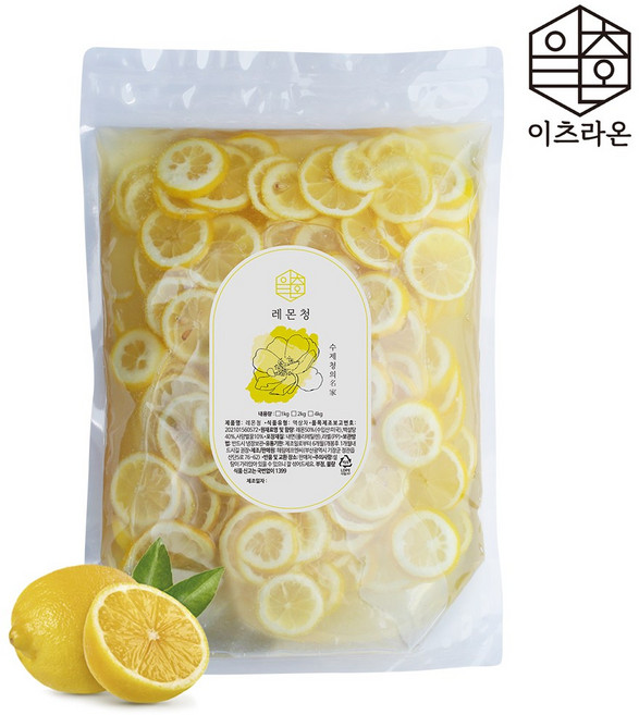 이츠라온 허니 레몬청 4kg 수제과일청 카페용 대용량, 1개, 1개입