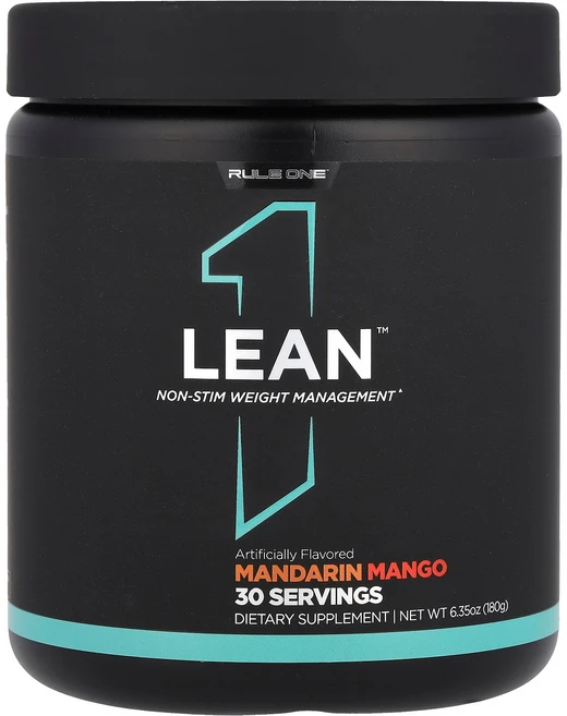 Rule One Proteins Lean™ Non-Stim Weight Management Mandarin Mango 6.35 oz (180 g), 1개, 180g - 쿠팡