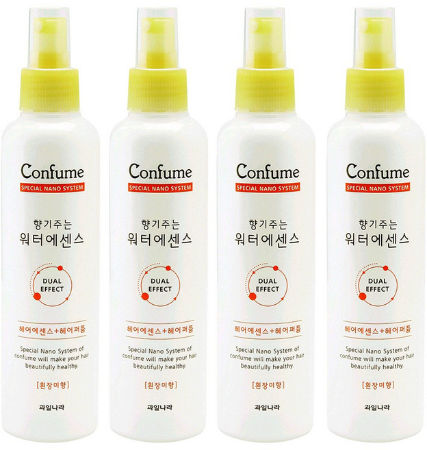 과일나라 컨퓸 향기주는 워터에센스 흰장미향, 252ml, 4개