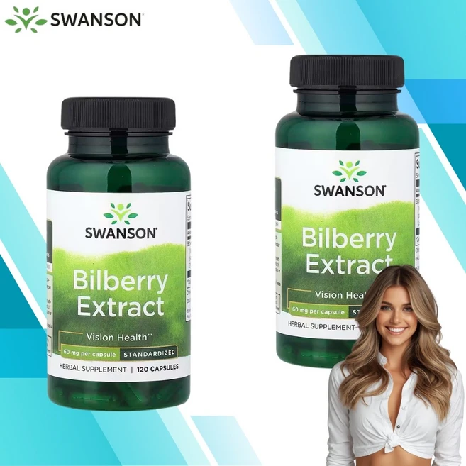 2개 스완슨 빌베리 안토시아닌 빌베리추출물 아답토젠 Bilberry 60mg 120정 - 쿠팡