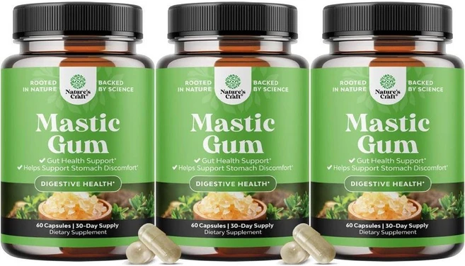 네이처스크래프트 매스틱검 1000mg Mastic Gum 캡슐 60정 3개 180정 - 쿠팡