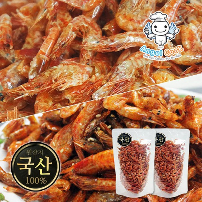 [엔젤쿡] 여수복멸치 국산 프리미엄 꽃새우 180g 90gX2봉, 상세설명 참조, 2개