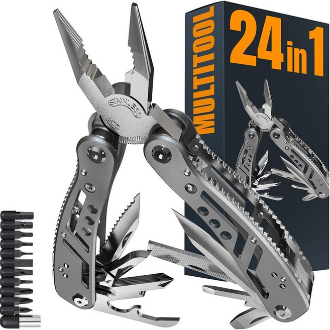 프리라이프 24in1 캠핑 멀티툴 multitool 스위스아미나이프 다용도칼, DYTDQ001, 1개