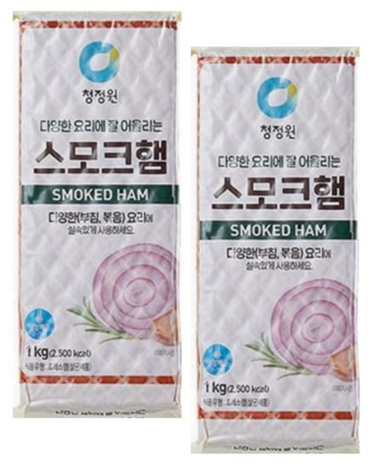 청정원 스모크 햄, 1kg, 2개