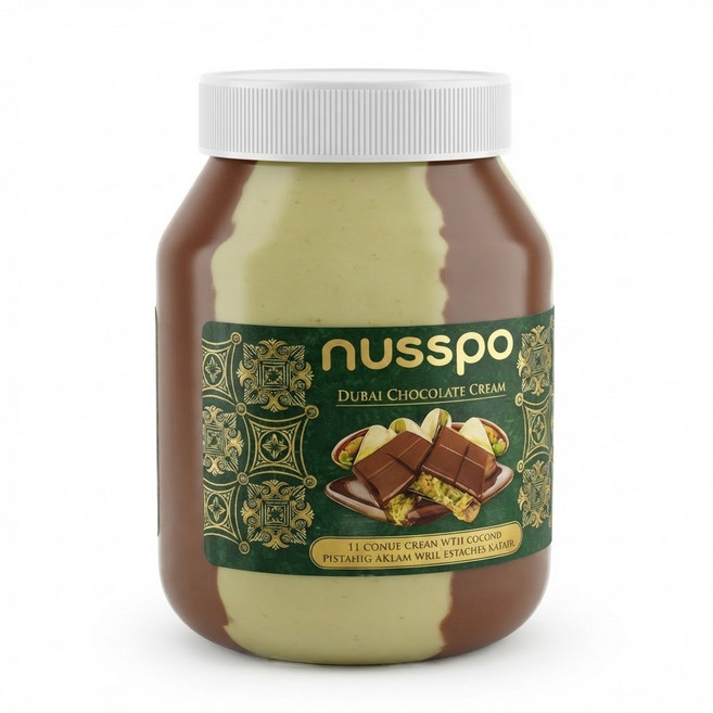 코스트코 두바이 초콜릿 크림 스프레드 피스타치오 헤이즐넛 대용량 nusspo, 1개, 1kg