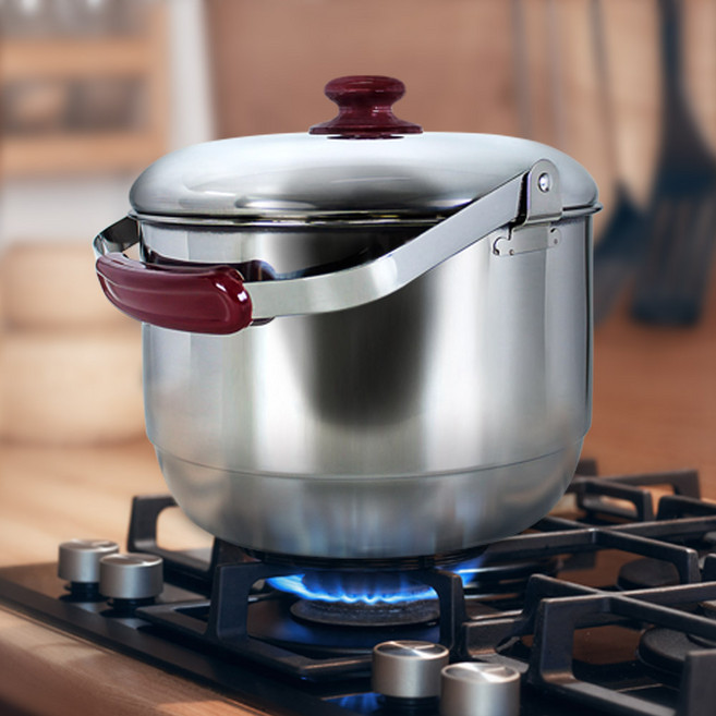 스텐들통 22cm 5L 찜판포함 인덕션 찜냄비