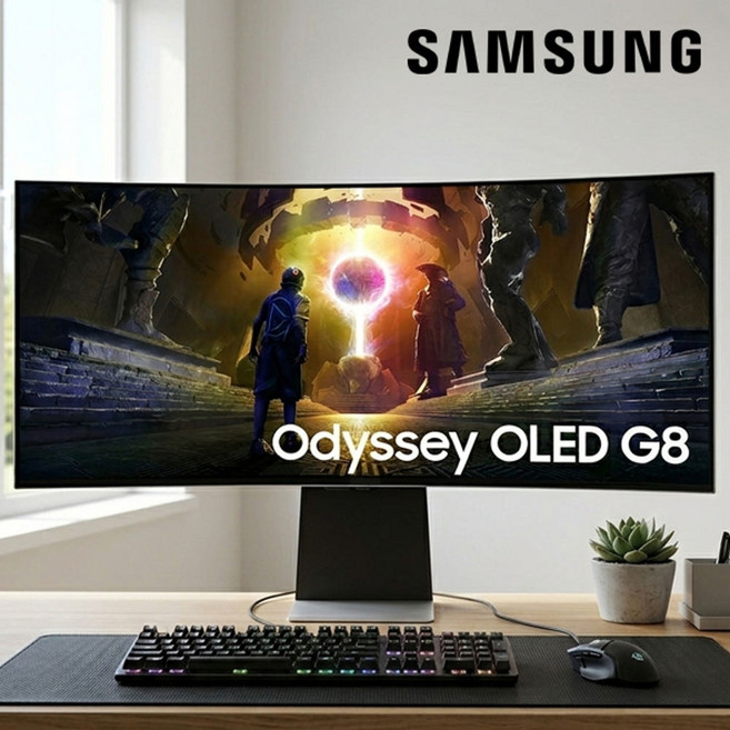 SAMSUNG 34인치 Curved OLED Odyssey G8 비율21:09, 86.8cm, 모델명/품번
