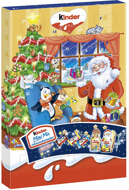 Ferrero Kinder 미니 Mix 어드벤트 캘린더 152g 2023 2024, 1개