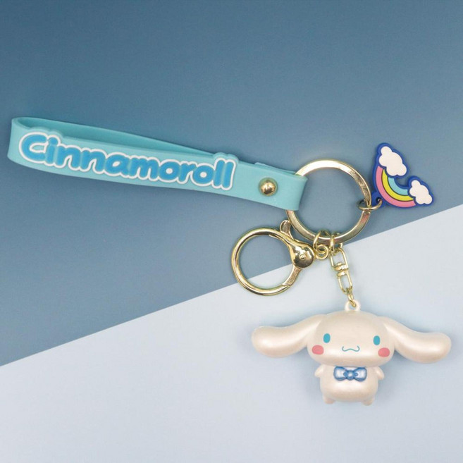 산리오 정품 피규어 키링, 시나몬롤, 1개