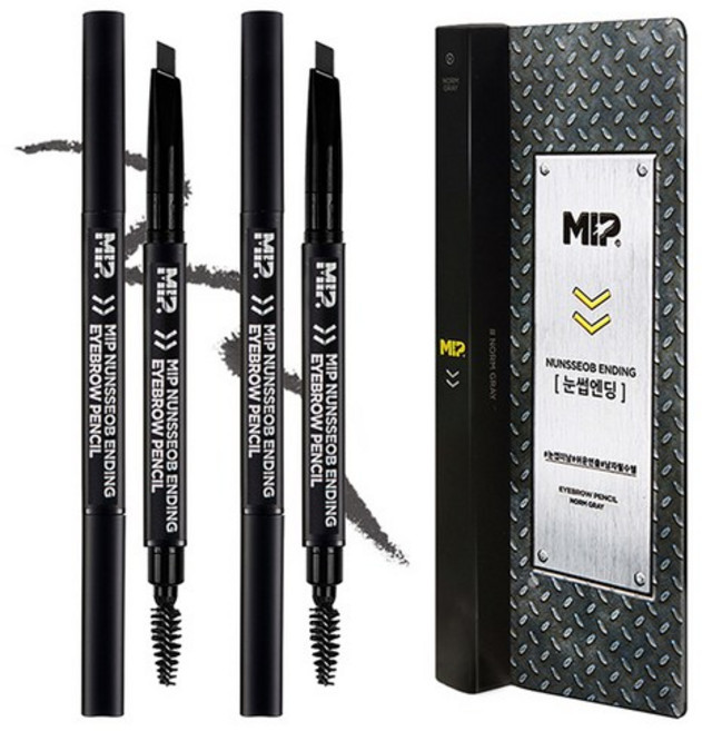 미프 눈썹엔딩 남성용 아이브로우, Norm Gray, 10개