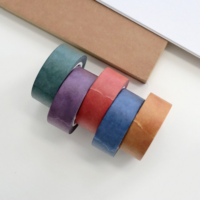 모모마테 한지 마스킹테이프, MOMO_KP03 한지청록색