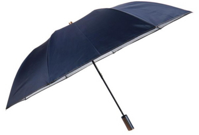 1+1 가파치 2단 실버 자동 우산 가벼운 경량 접이식 휴대용 튼튼한 우산