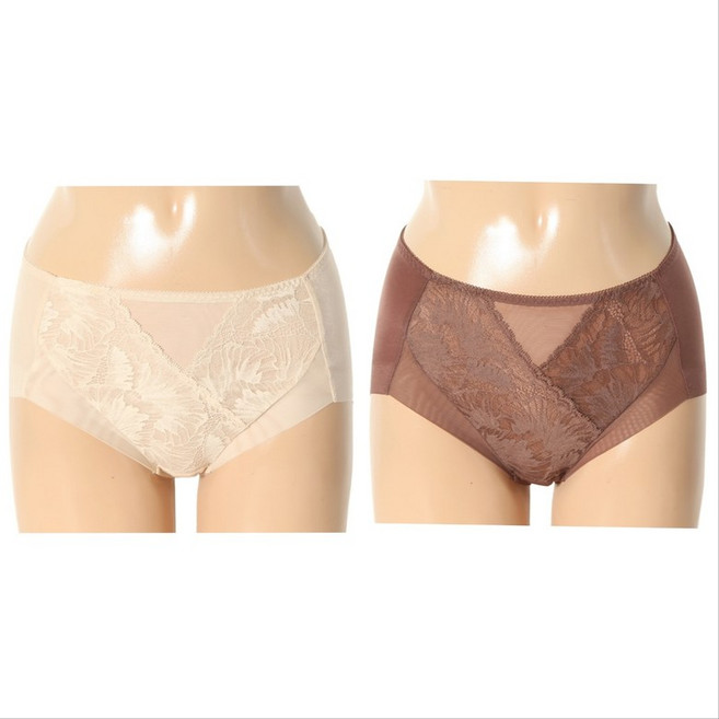 비비안 여름철 까슬한 인견 원단으로 밑위를 높게 설계하여 복부를 편안하게 덮어줄 수 보정 햄팬티