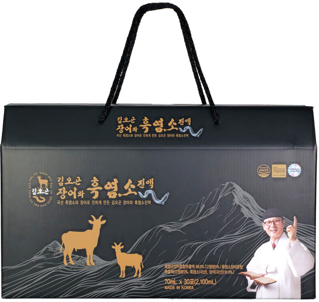 주원생활건강 김오곤 장어와 흑염소 진액, 30개, 70ml