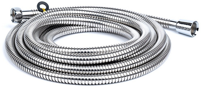 클린 국산 샤워기호스 메탈 샤워줄, 폴리시드메탈, 5m