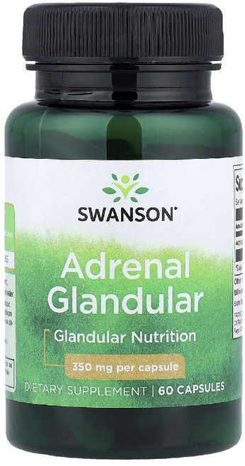 스완슨 아드레날 Adrenal Glandular 350mg 캡슐 60정, 1개, 1개