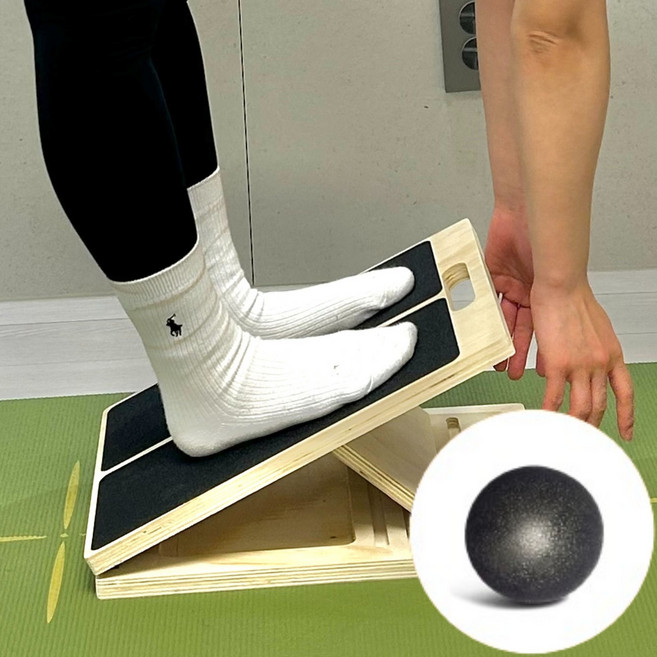 포레샵 족저근막염 피로 완화 종아리 스트레칭 보드, 블랙