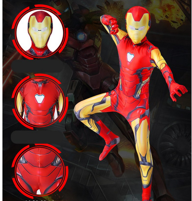 IT2304 아동용 키즈 주니어 초등학생 고퀄 아이언맨 옷 홈커밍 노웨이홈 코스튬 할로윈의상
