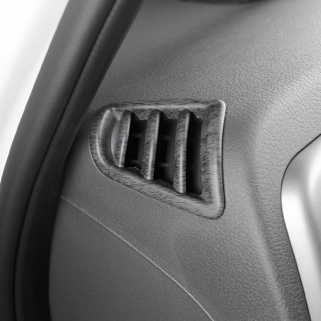 유투카 호환 봉고3 EV 튜닝 사이드 송풍구 커버 카본 몰딩, 호환 봉고3 EV 용, 대쉬보드 상단 송풍구 커버 2P [무광우드]