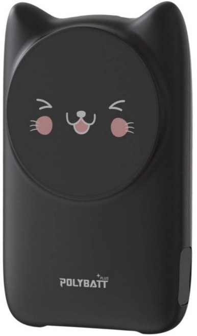 POLYBATT 貓系磁吸自帶線 22W 10000mAh 行動電源, 開心貓咪, POLYBATT 貓系