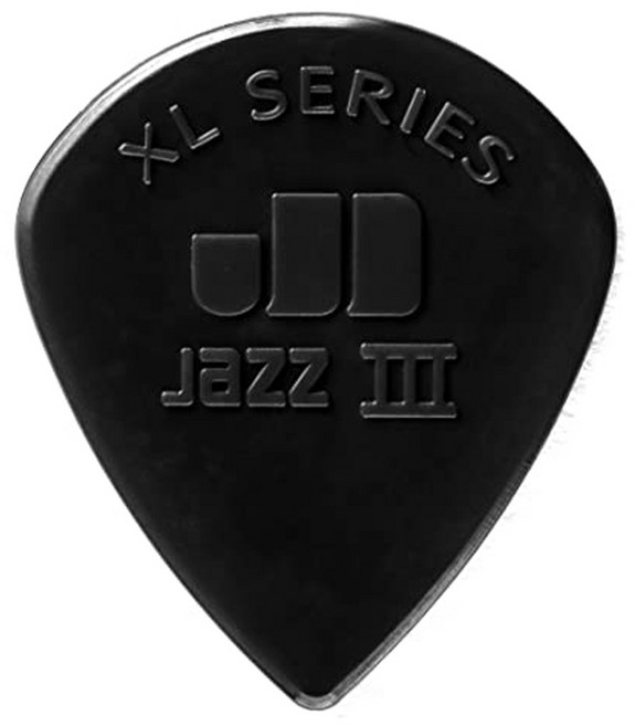 Dunlop 던롭 피크 재즈3 XL시리즈 JAZZ III XL 47RXL BLACK 1.38mm (블랙) [공식수입정품], 1개