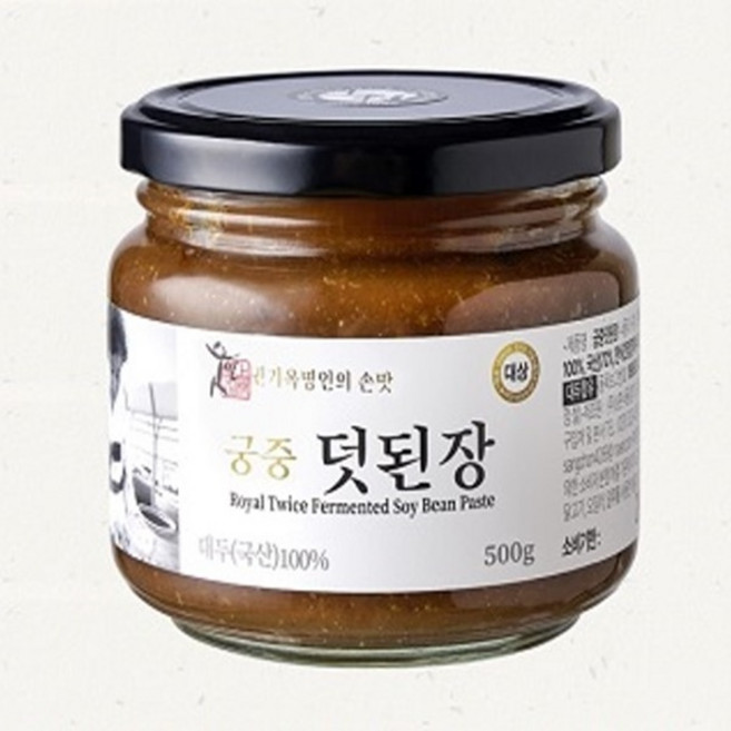 전통 재래식 권기옥명인 덧된장 상촌식품 궁중덧된장 500g (유리병), 1개