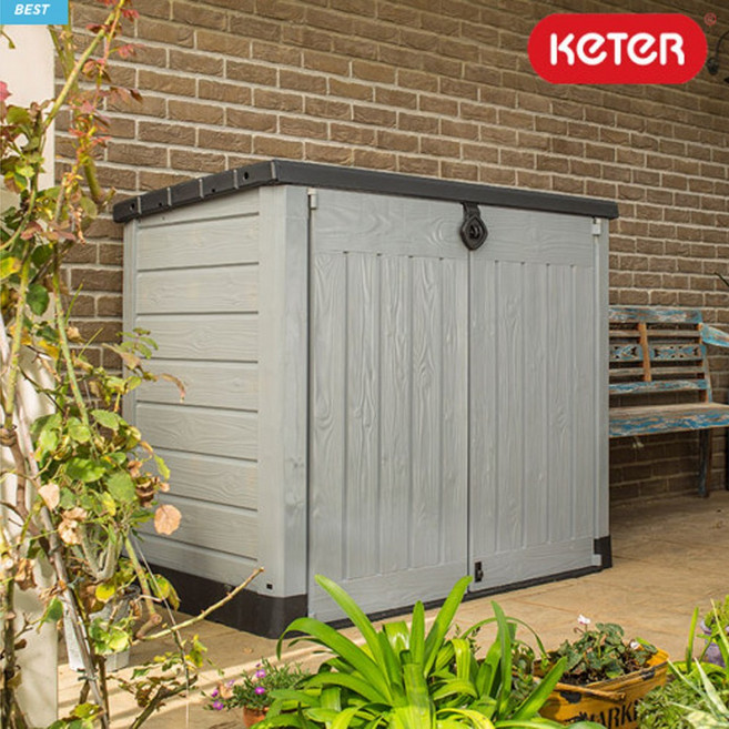 KETER 케터 플라스틱 미니창고 야외보관함 우드랜드에이스