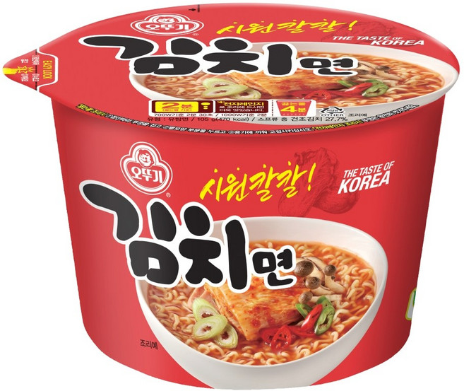 오뚜기 김치면 용기 105g, 2개