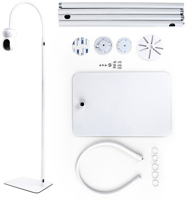 넓은 시야 215cm 높이조절 전제품 호환 홈캠 거치대, 1개, 화이트