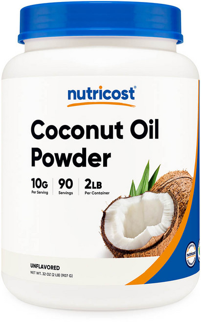 뉴트리코스트 코코넛 오일 파우더 언플레이버드 글루텐 프리, 1개, 907g