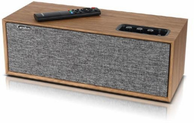 캔스톤 프리미엄 거치형 블루투스 스피커 70W 거실 인테리어 리모컨 MX2400, 단품, 우드
