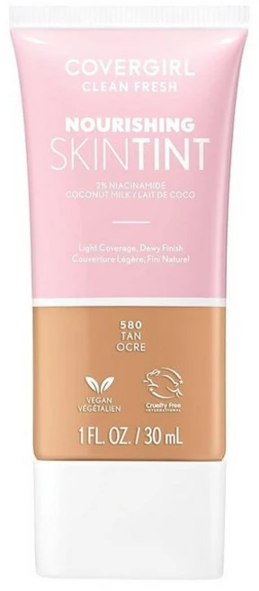 COVERGIRL 클린 프레시 스킨 밀크 파운데이션 리치 1개입, 580 탠, 1, 30ml - 쿠팡