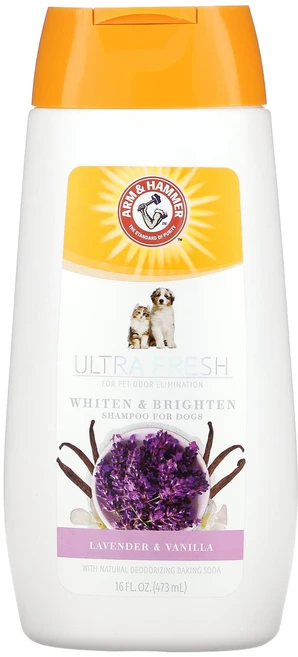 Arm & Hammer Ultra Fresh Whiten & Brighten Shampoo For Dogs Lavender & Vanilla 16 fl oz (473 ml), ArmHammerUltraFreshWhitenBrigh, 1개, 473ml - 쿠팡