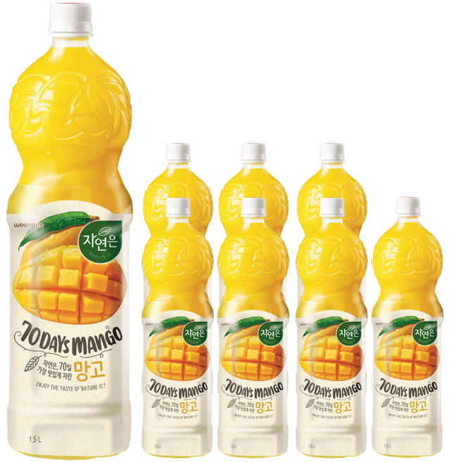 자연은 망고 주스, 1.5L, 9개