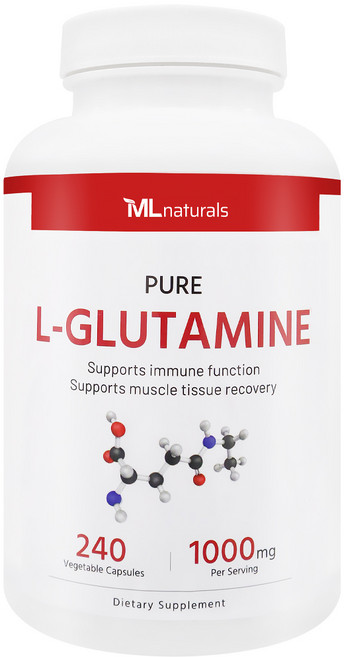 [미국번개배송] 착한명품 마이라이프 내추럴스 L-글루타민 1000mg 240정, 1개