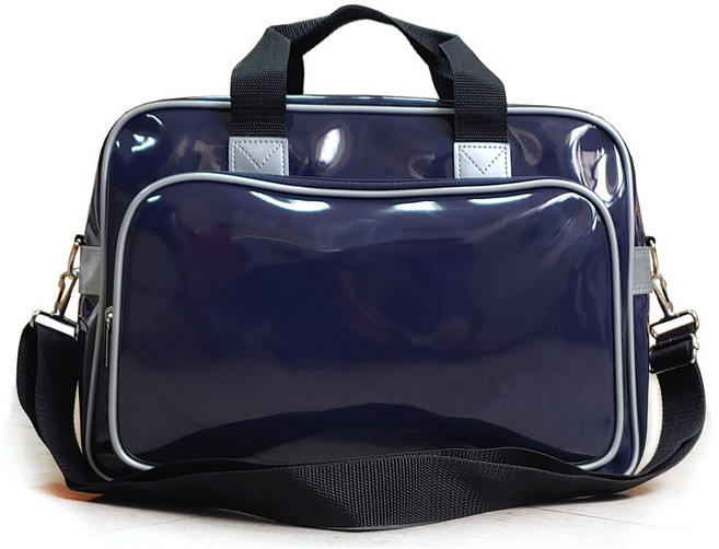 SUPER(EX-80) 슈퍼팩 에나멜스포츠숄더백 토트백 여행옷가방 트레이닝백 헬스 수영가방, NoBrand-Navy, 1개