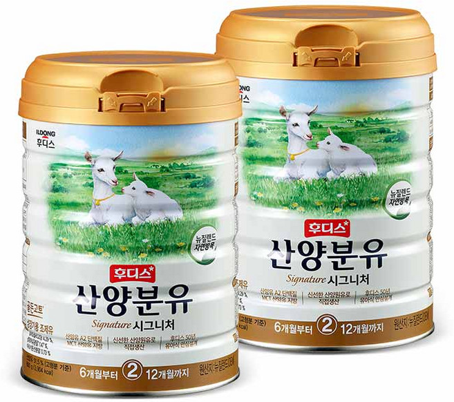 일동후디스 프리미엄 산양분유 2단계, 800g, 2개