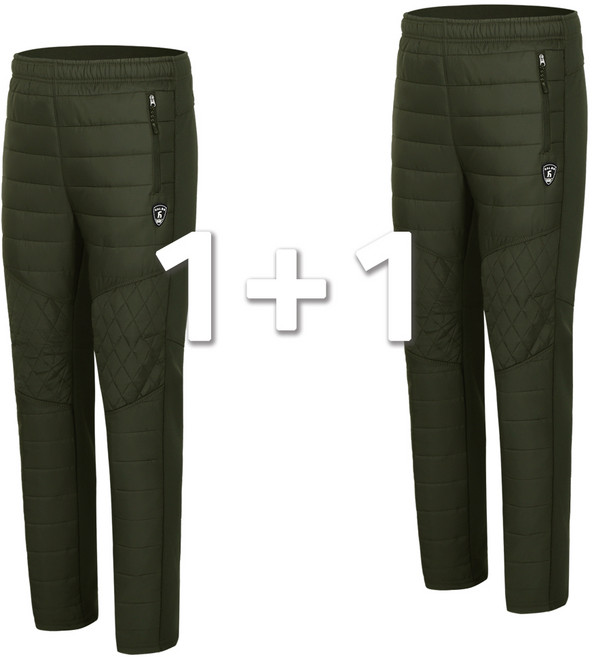 겨울 패딩바지 솜바지 방한 보온 스판 고무 빅사이즈