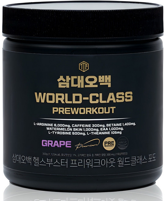 삼대오백 헬스부스터 프리워크아웃 월드클래스 포도, 300g, 1개