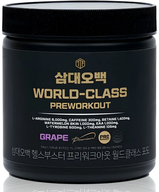 삼대오백 헬스부스터 프리워크아웃 월드클래스 포도, 300g, 1개 - 쿠팡