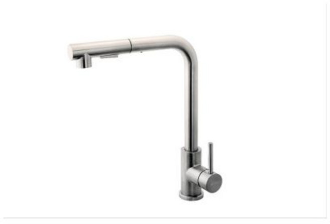 MSYS 엠시스 국산 주방수전 대붙이 입수전 SMF-500 ㄱ자 씽크대수전 무광 니켈 원홀, MSYS 엠시스 국산 주방수전 대붙이 입수전 SMF-5, 1개