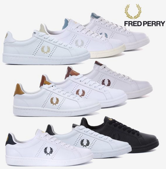프레드페리 Fred Perry 남여공용 프레드페리(FRED PERRY) B721 레더 가죽 스니커즈 9종 SFP4321 6312 8321 421006