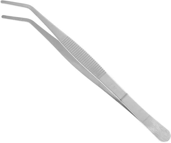 도금 요리사 주방 바베큐 집게 음식 핀셋 클립 스테인레스 스틸, 01 12.5cm