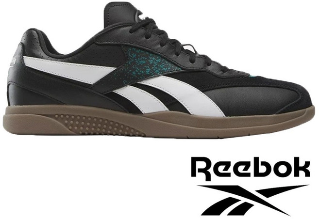 Reebok HAMMER STREET 中性經典復古休閒鞋 黑/白